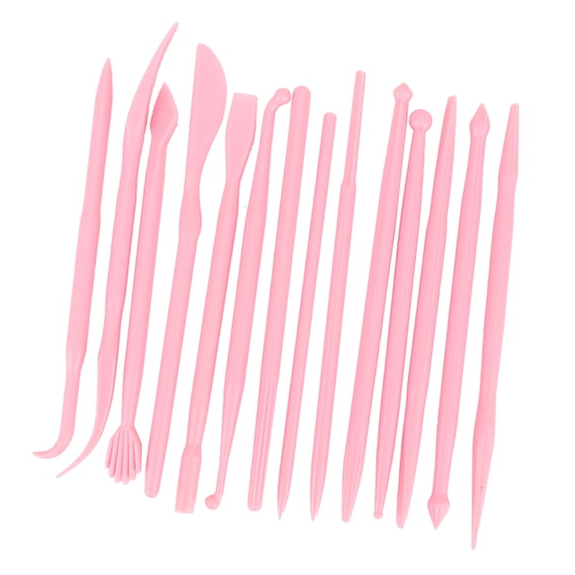 Plastic Clay Sculpting Set, 14Pcs Pottery Shaper for Polymer Modeling Soft Clay Fondant Cake
