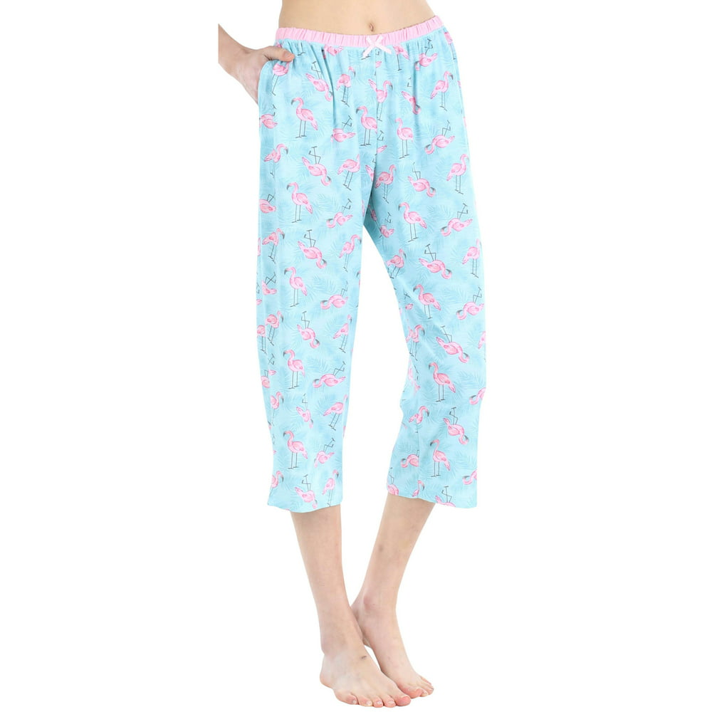 Sleepyhead - Sleepyheads Womenâs Jersey Lightweight Capri Pajama Pants with Pockets - Walmart 