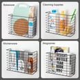 thumbnail image 2 of Mimifly Kitchen Wrap Organizer Rack, Wall-Mounted Cabinet Door Storage Shelf, Black, 11.6 x 3.9 x 8.7 Inches, 2 of 6
