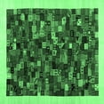thumbnail image 1 of Ahgly Company Indoor Square Abstract Emerald Green Contemporary Area Rugs, 7' Square, 1 of 4