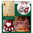 thumbnail image 3 of Medias de Navidad Plaid Dog Paw Stocking Colgante Árbol de Navidad Bolsa de regalo Eccomum Rojo, 3 of 7