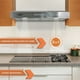 thumbnail image 2 of Campana extractora purificadora Gutstark Home Acero Inox 50x44.5x12 cm 200 A 300 m3/h, 2 of 7