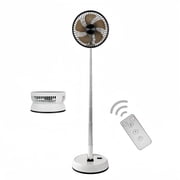 Portable Fan for Bedroom,8" Foldable Rechargeable Oscillating Standing Fan,Table Desk Folding Fan for Home Office Travel Camping Outdoor Fan 5400mAh