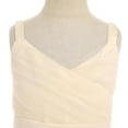 thumbnail image 4 of Robes pour Filles Robe Sans Manches avec Broderie de Fleurs Robe de Princesse d'Anniversaire en Dentelle Beige 6 Ans-8 Ans, 4 of 5