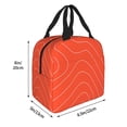 thumbnail image 3 of Lsque Salmon Fish Meat Pattern Lunch Bag Women/Men Insulated Lunch Box,Small Leakproof Cooler Food Lunch Containers Reusable High Capacity Lunch Tote Bags, 3 of 6