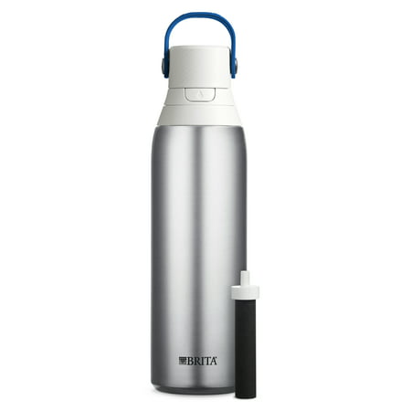 Brita 20 Ounce Premium Filtering Water Bottle with Filter - Double Wall...