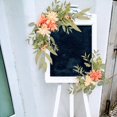 thumbnail image 3 of Artificial Flowers Swag, Flower Arrangement Floral Swag Backdrop Handmade Centerpiece Garland Artificial Flowers for Home Arbor Decoration Ornament, 3 of 10