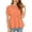 a-24Orange7, variant on Womens Solid Color Round Neck Puff Sleeve Tiered Peplum Blouse Gathered Waist Casual Top For Everyday Wear Summer Occasions Holiday Top