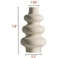thumbnail image 3 of Ceramic Vase, Modern Home Decor,Off White Round Vases,Modern Dried Flower Vases, Boho Home Decor for Centerpieces Wedding Dinner Table Party Living Room Office Bedroom (Medium), 3 of 12
