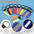 thumbnail image 3 of Uxcell 8Pcs Reflective Keychain High Visibility Tags Lanyards Pendants Zipper Pulls Waterproof for Backpack Running Cycling Blue, 3 of 6