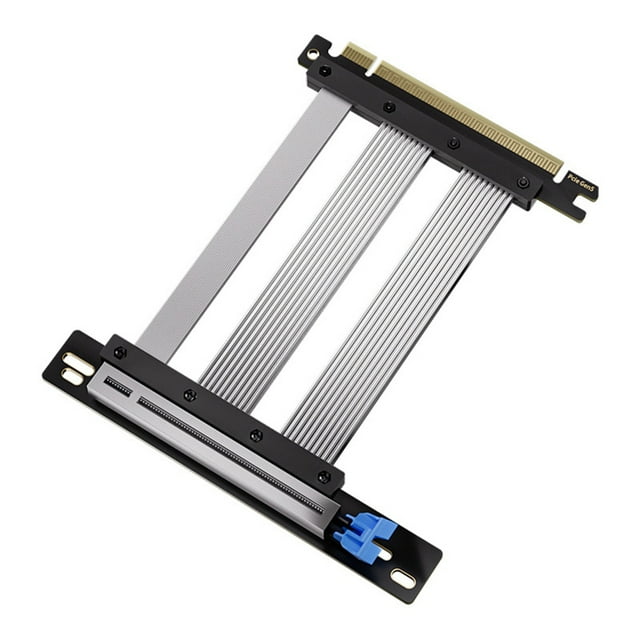 Cable Elevador PCIE X16 5.0 para Tarjeta Gráfica, Extensión PCI-e X16 5.0 para GPU, Extensor PCI Riser Blindado para ATX/ITX de 90 Grados B