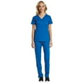 thumbnail image 1 of Maevn EON Sport Multi Pocket V-Neck Top & Comfy Full Elastic Waistband Pant Scrub Set, 1 of 5