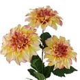 thumbnail image 2 of Mainstays Indoor Artificial Flower Stem, Dahlia, Yellow Color, Assembled Prodcut Height 28.75", 2 of 8