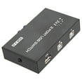 thumbnail image 1 of Compatible avec pour 98/Me/2000/XP, Boîtier de Commutation de Partage de Coque en Fer, Commutateur de Partage, avec 2/4 Ports USB, Manuel pour Imprimante, 1 of 8