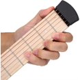 thumbnail image 4 of Entrenador de guitarra de bolsillo, 6 trastes para mano izquierda, portátil, práctica de guitarra de bolsillo, cuello, herramienta de práctica acústica, entrenador de acordes de gu, 4 of 5