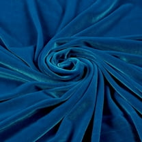 Valentina Textile Inc Stretch Velvet Fabric is 58/60" inches Wide (1 Yard, Classic Blue)