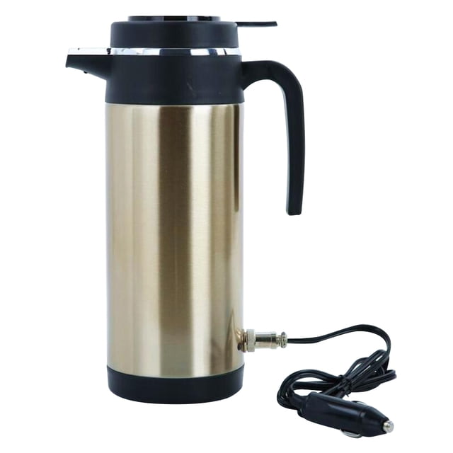 Hervidor eléctrico de 1200 ML hervidor caliente para coche viaje apagado automático ebullición rápida de 12/24 V