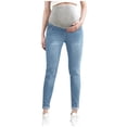 thumbnail image 4 of QSAWXQZ Women's Maternity Jeans over Belly High Waist Skinny Leg Ankle Denim Pants for Casual S, 4 of 4