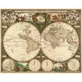 thumbnail image 3 of De Wit, Frederick 14x12 Black Modern Framed Museum Art Print Titled - World Map, 3 of 5