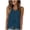 03-Navy, variant on Women's Notched V Neck Lace Embroidered Linen Tank Top Sleeveless Casual Summer Blouse