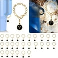 thumbnail image 5 of Glass & Bottle Letter Charm Accessories for Tumbler Name Identification Unique Initial Handle Charms Thoughtful Birthday and Valentine, 5 of 5