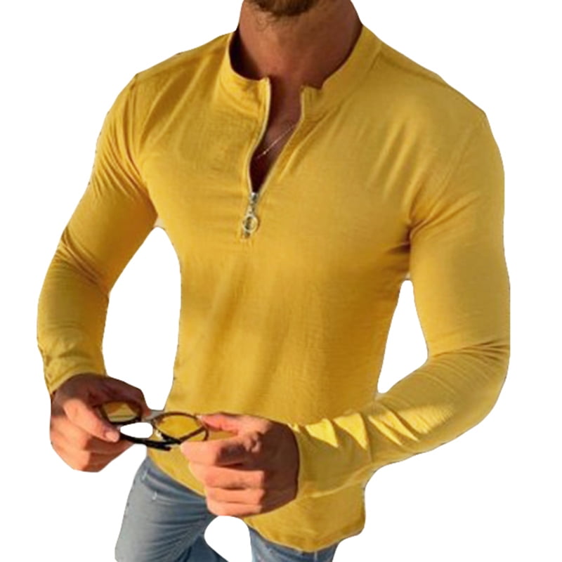 long sleeve half shirt