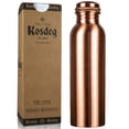 thumbnail image 1 of Botella de agua Kosdeg Copper de 1 litro/34 oz hecha a mano a prueba de fugas, 1 of 9