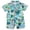 Light Blue, variant on Toddler Baby Boy Summer Outfits Tropical Jungle Animal Print Button Down Shirt and Shorts 2-Piece Set Toddler Boy Beach Vacation Clothes