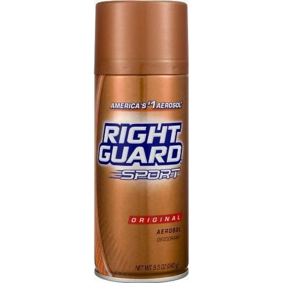 5 Pack Right Guard Sport Original Deodorant Aerosol 8.5 Oz Each