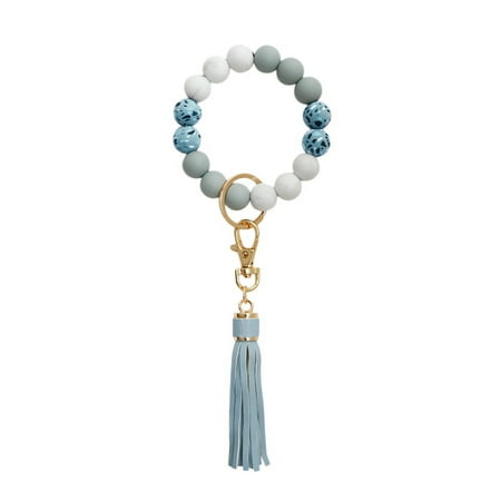 

Wrist Silicone Bracelet Car Women s Beaded Bracelet Wristband - E