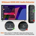 thumbnail image 3 of REQO HDMI Arc Audio Extractor/Adapter 192KHz, Digital Optical to Analog Audio DAC Converter, HDMI ARC to RCA/Optical/3.5mm/Soundbar, Optical to RCA/3.5mm Jack, 3 of 7