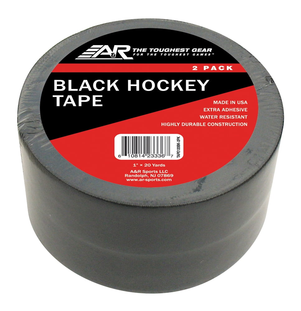 A&R Sports Black Hockey Tape, 2 Pack