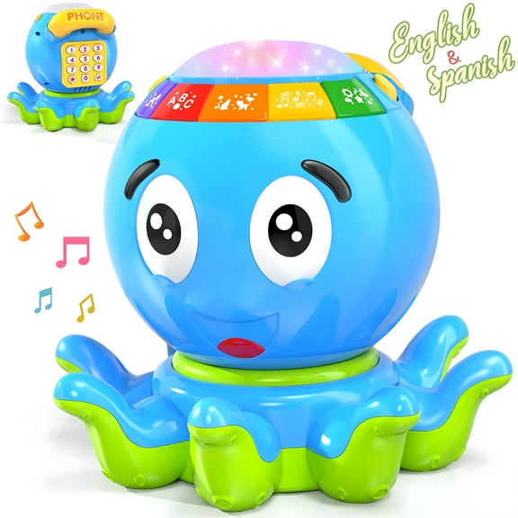 MOONTOY Baby Toys 6-12 Months, Crawling Toys for 3 4 5 6 7 8 9 10 11 12 Months, Infant Light up Music Toys Tummy Time Early Learning Educational Toy 12-18 Months Toddler 1st Boys Girls Birthday Gifts