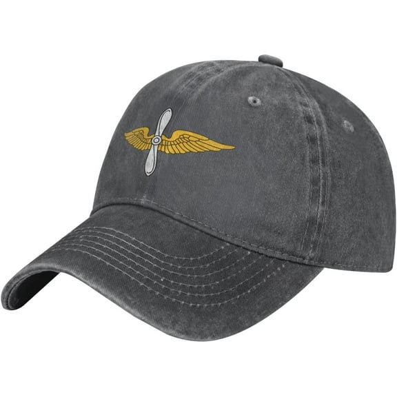 Us Army Aviation Branch Insignia Pattern Printing Baseball Cap for Men Women Dad Hat Adjustable Cap Black