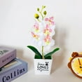 thumbnail image 5 of SPRING PARK Artificial Butterfly Orchid Flower Plants In Pot Fake Home Wedding Party Decor, 5 of 7