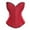 Red, variant on Kiplyki Clothes Women Casual Eyelet Lace-up Print Fishbone Court Vintage Corset Straps Tank Top