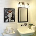 thumbnail image 4 of 1pc Canvas Painting, Cute Animal Sitting In Toilet Reading Newspaper Napkin Canvas Wall Art Decor, For Living Room Wall Decor, Bedroom Wall Decor, Office Kitchen Bathroom Wall Decor, No Frame, 12inch*, 4 of 4