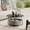 Black&Brown Coffee Table, variant on Manora Tables Set of 2, Round Rustic End Tables with Metal Frame, Modern Coffee Accent Tables for Living Room Bedroom Small Spaces, Brown