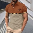 thumbnail image 2 of LIIPEE Western Cowboy Graphic Polo Shirt For Men Short Sleeve Tennis Collar Shirts Male Comfortable Breathable Summer Polos,XXXXL, 2 of 5