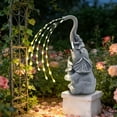 thumbnail image 4 of Ywbawe Solar Powered Resin Elephant Statue Outdoor Garden Patio Indoor Room Decor Ambient Lighting Decoration 1-Piece, 4 of 9