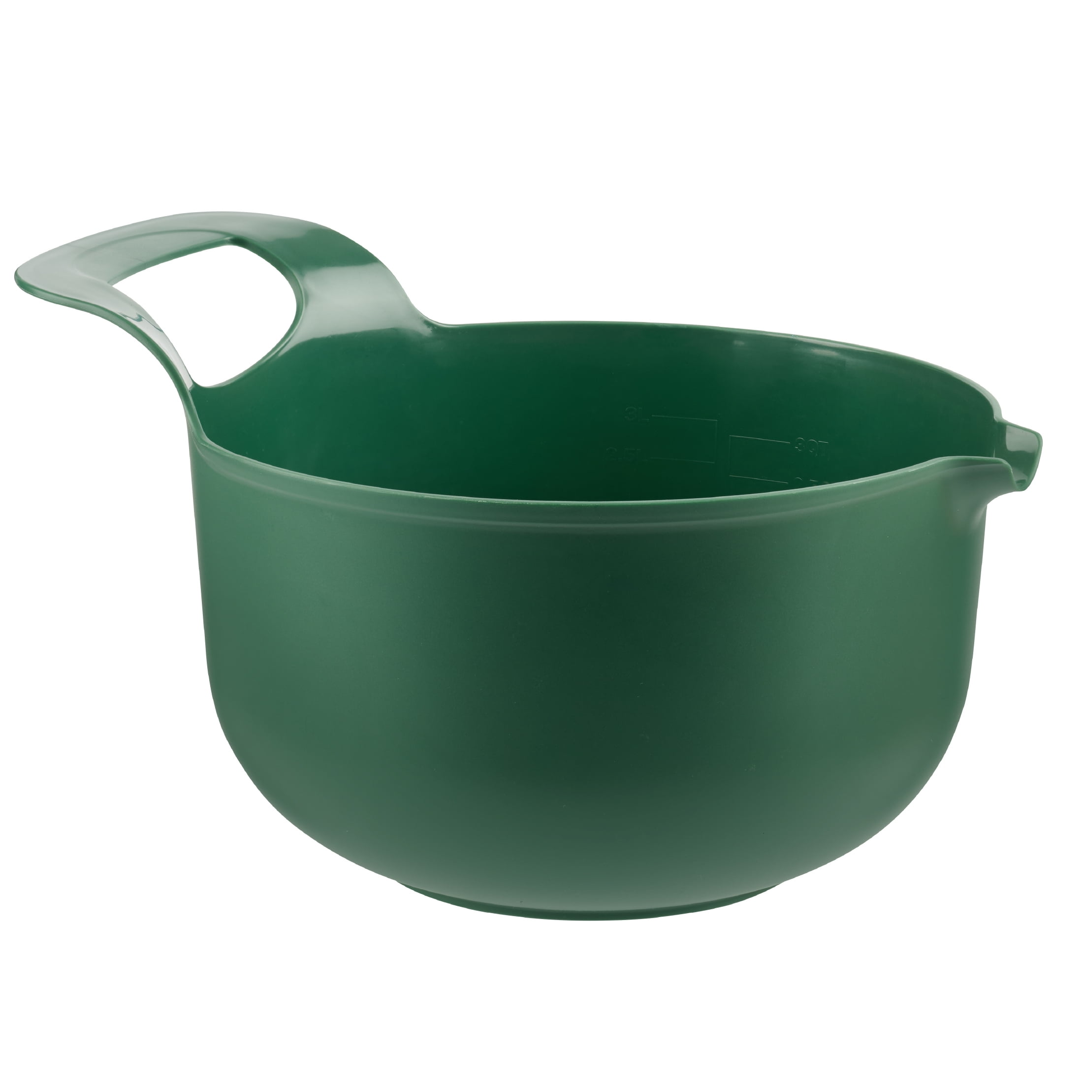 Holiday Time 3QT Kitchen Mixing Bowl, Green