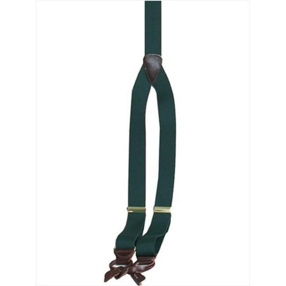 Mens Elastic Y-Back Rangewear Suspender, Hunter Green, One Size