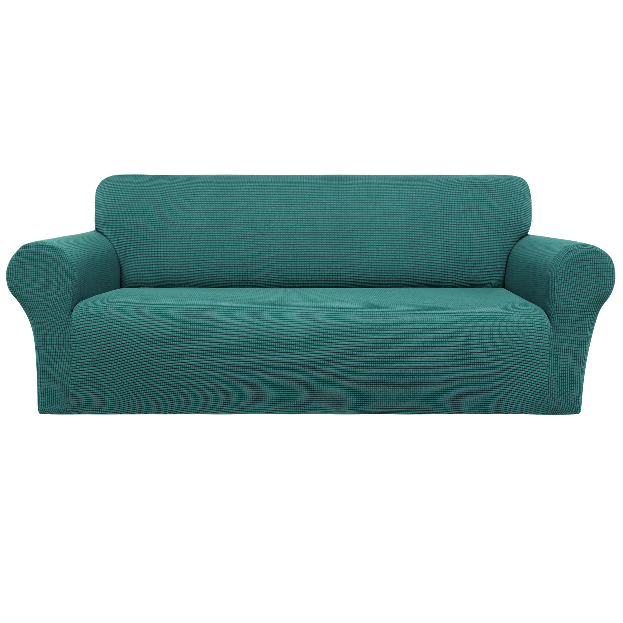 Easy-Going Stretch Sofa Slipcover Kids Recliner,Peacock Blue Spandex Jacquard 