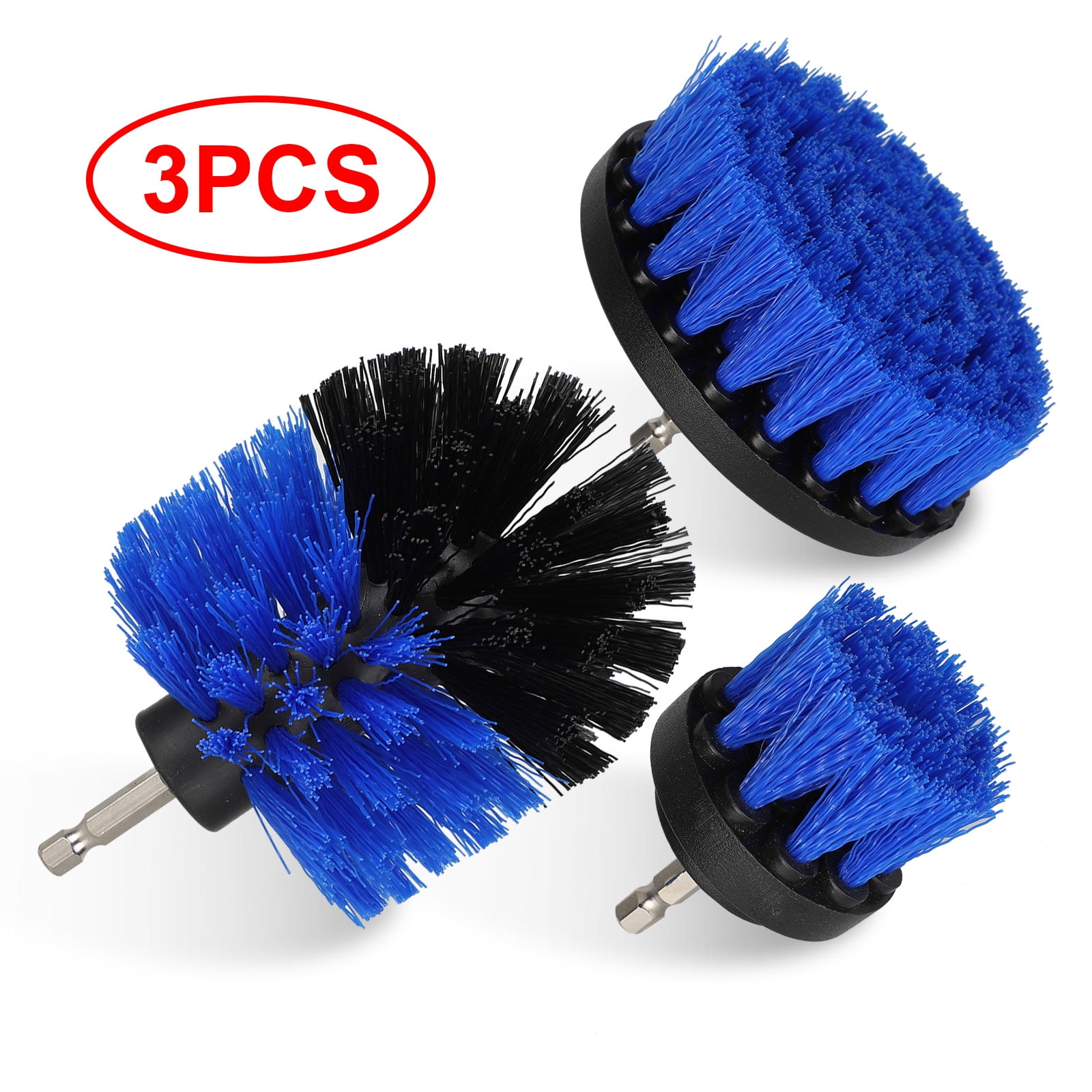 Drill Brush Attachment Set, TSV 3PCS Scrub Brush Drill Powered Car