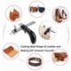 thumbnail image 5 of Herramienta para cortar cuero, cortador de correas de cuero con mango de aluminio, cortador de tiras de cuero, herramienta manual para manualidades de cuero con accesorio, 5 of 5