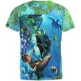 thumbnail image 2 of Tropical Reef Splatter All Over Mens T Shirt, 2 of 2