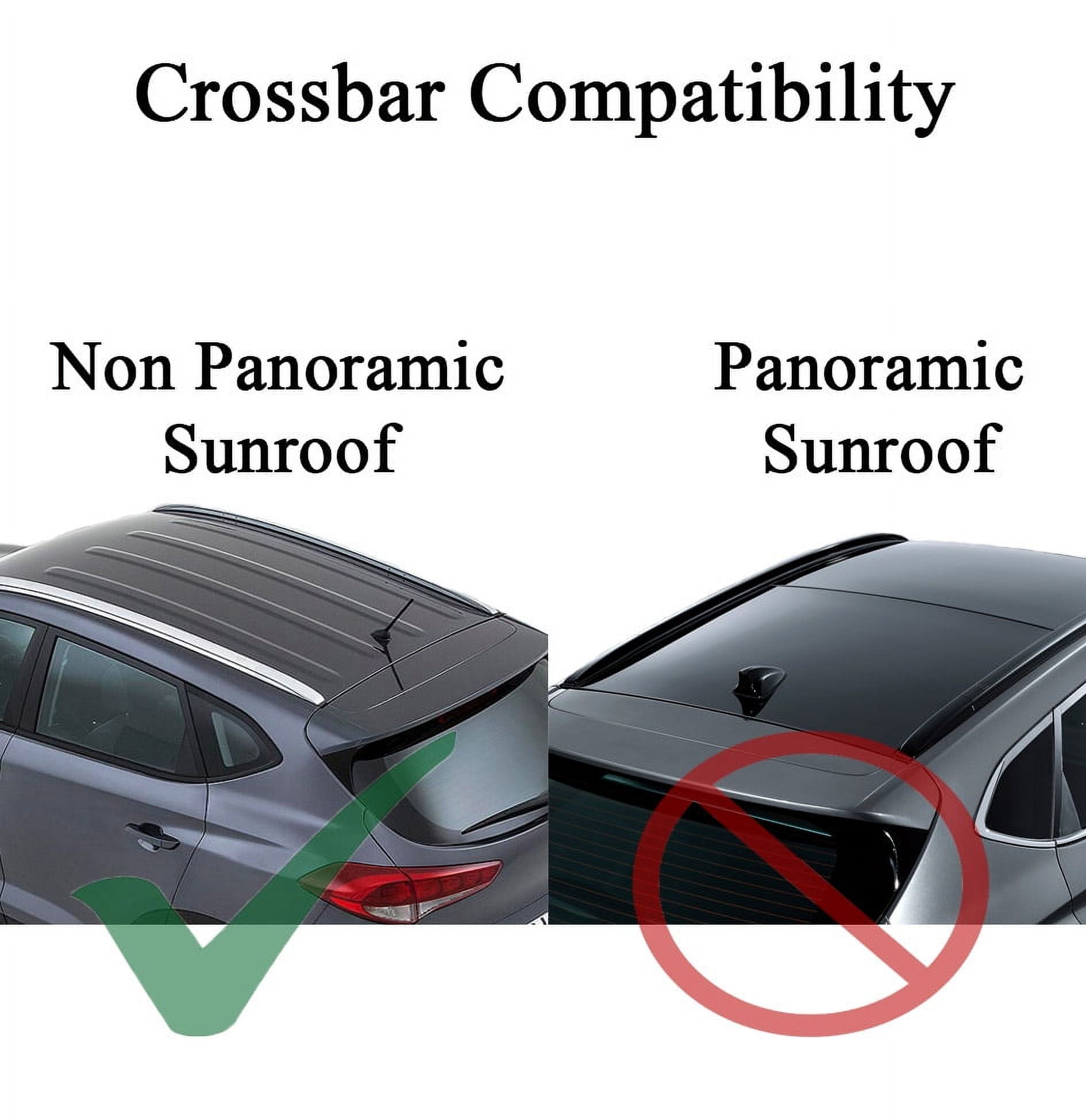 BRIGHTLINES Roof Rack Crossbars Replacement for Hyundai Tucson 2016 - 2021