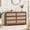 Walnut -Rattan 6 drawer, variant on Wirrytor 3 Drawer Fluted Bedroom Dresser with Curved Sides, Modern Chest of Drawers, Wood Closet Storage Organizer for Living Room Hallway, Green
