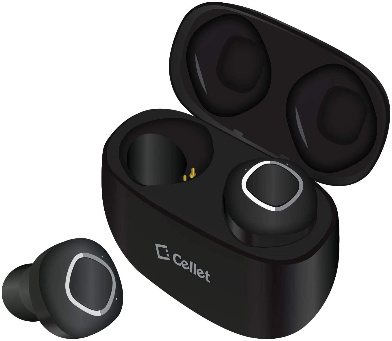 Cellet True Wireless Earbuds with Charging Case Bluetooth 5.0 Built in