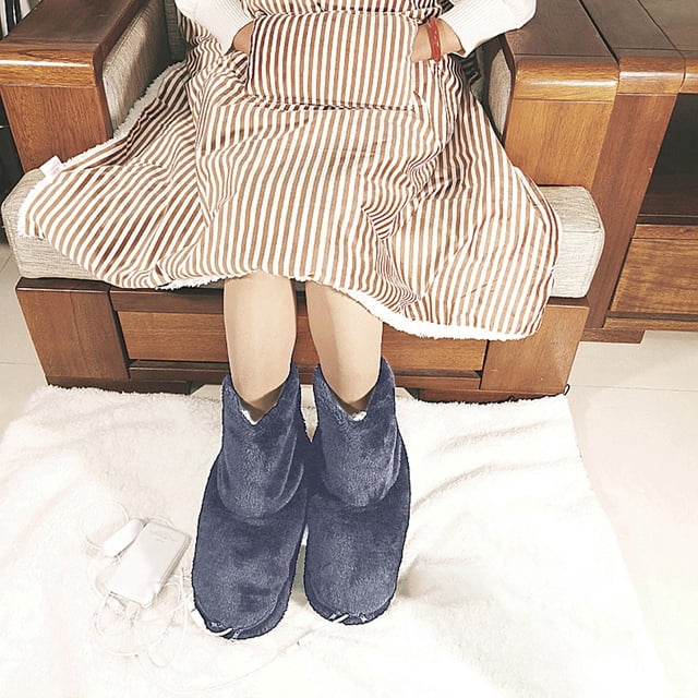 Botas calefactoras Colcomx de pies con USB para Invierno gris